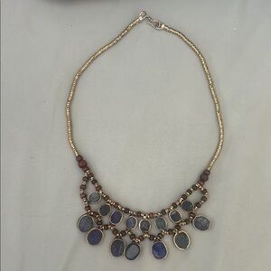 Afghan Lapis Kuchi Tribal Bib Necklace